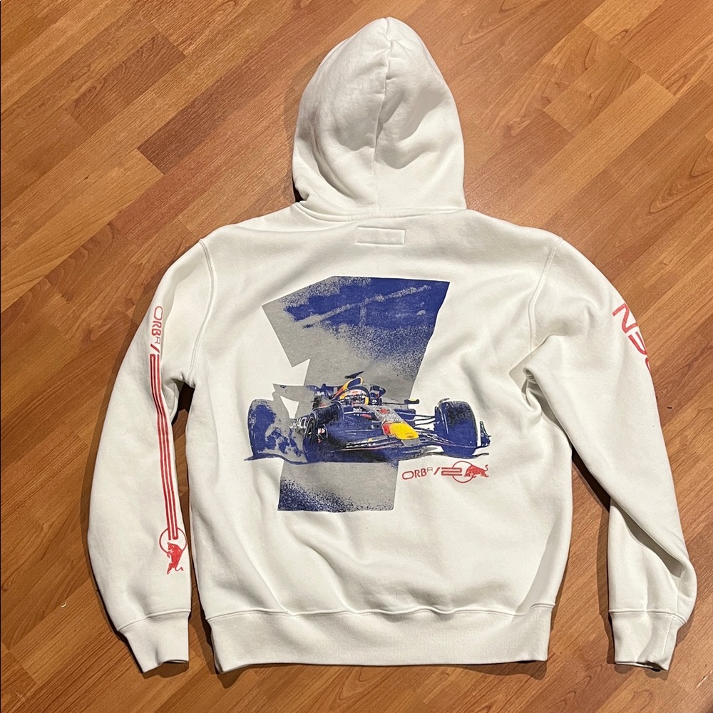 3/$20 Oracle Red Bull F1 Max Verstappen White Hoodie - Picture 2 of 2